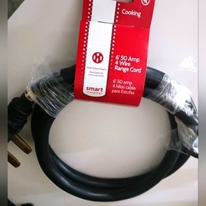 Range cord 6' Smart Choice 50 Amp 4 wire New in Packaging